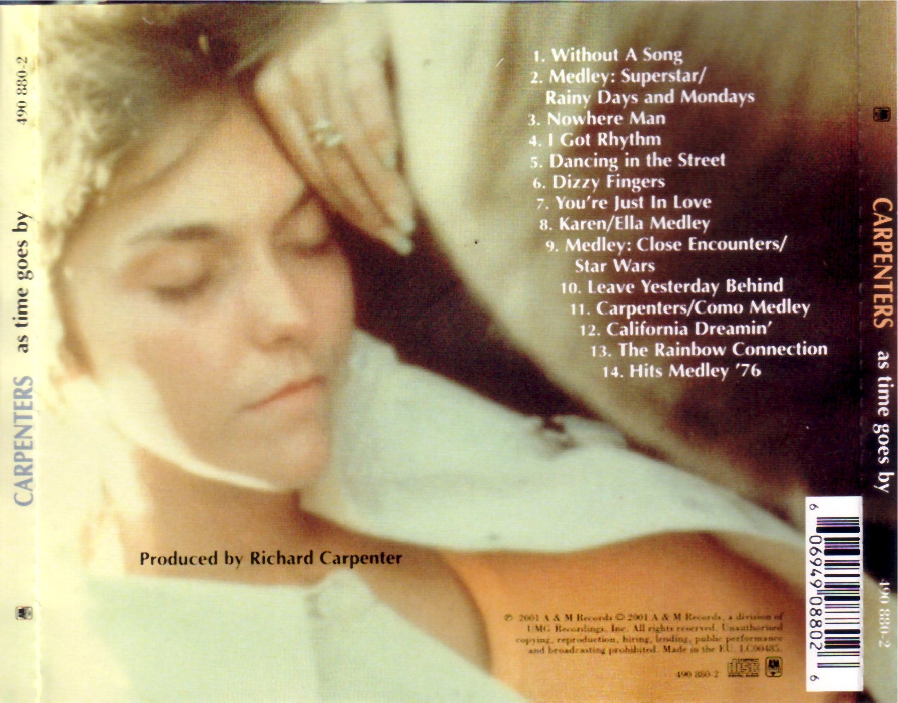 The Carpenters  As Time Goes By : Back